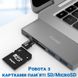 Мультифункціональний USB Type-C хаб Addap MH-07 | концентратор для ноутбука 5в1: USB 3,0 + SD + MicroSD + Type-C 7772 фото 10