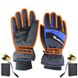 Зимние перчатки с подогревом лыжные uWarm GF0126H на батарейках, размер L, синие 7634 фото 2