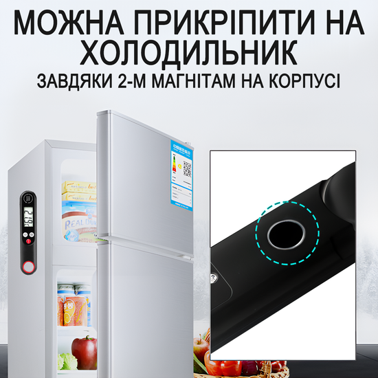 Электронный кухонный термометр | кулинарный щуп UChef YZ6014 со складным зондом, Черный 1288 фото