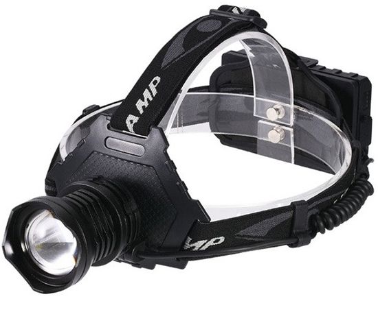 Яркий светодиодный налобный фонарь X-Balog BL-T70-P90, с оптическим зумом и функцией Powerbank 0036 фото