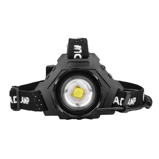 Яркий светодиодный налобный фонарь X-Balog BL-T70-P90, с оптическим зумом и функцией Powerbank 0036 фото