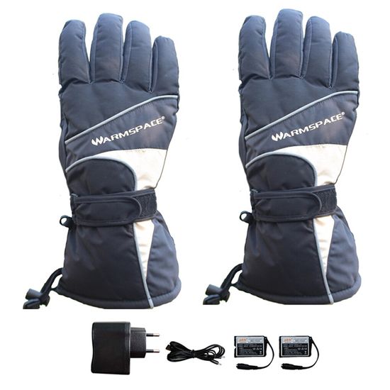 Зимние лыжные перчатки с подогревом uWarm GA340B с аккуулятором 3600mAh, до 6 часов, размер XL, серые 7635 фото