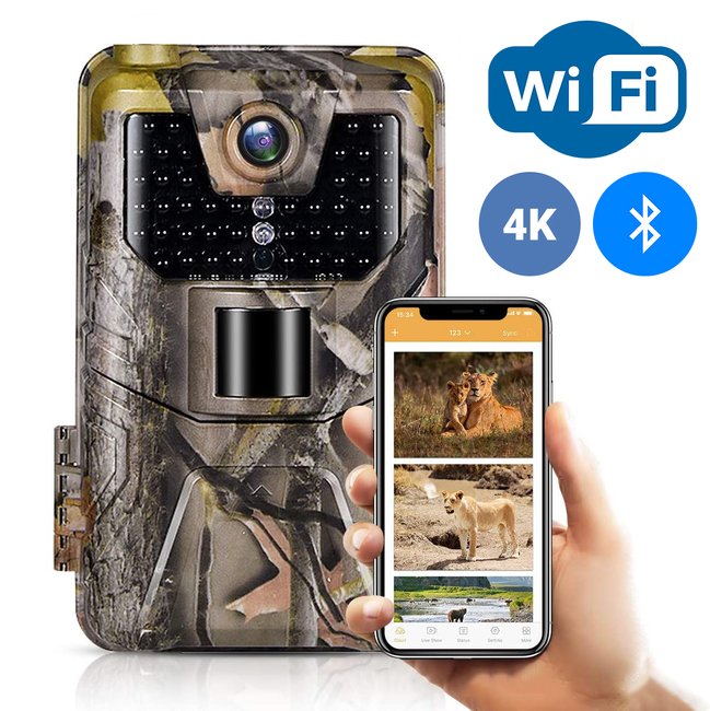 Фотоловушка, охотничья WiFi камера Suntek WiFi900pro, 4K, 30Мп, с приложением iOS / Android 7540 фото