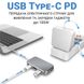 USB Type-C хаб / розгалужувач для ноутбука Addap MH-08, багатопортовий концентратор 5в1: 3 x USB 3,0 + Type-C + HDMI 7774 фото 6