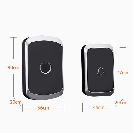 Дверной звонок беспроводной с 2-мя кнопками вызова Digital Lion WDB-01-1, до 300 метров, черный 7683 фото