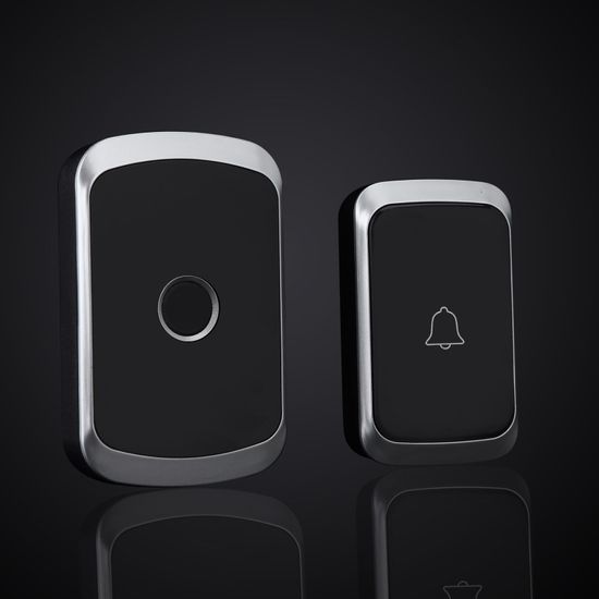 Дверний дзвінок бездротовий з 2-ма кнопками виклику Digital Lion WDB-01-1, до 300 метрів, чорний 7683 фото