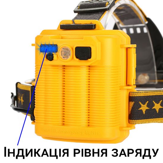 Акумуляторний налобний світлодіодний ліхтар X-Balog W648-P70, потужний з оптичним зумом 0037 фото