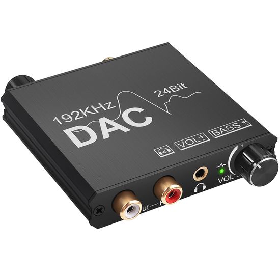 Цифро-аналоговый преобразователь звукового сигнала с оптического Toslink (SPDIF) и коаксиального на RCA и mini Jack 3.5 мм Addap DAC-01