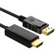 Кабель – переходник DisplayPort to HDMI для синхронизации видео и аудио потока Addap DP2HDMI-01c, 4K UltraHD, 1,8 м 0082 фото 4