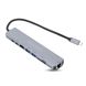 Мультифункциональный USB Type-C хаб Addap MH-04, 8 в 1: HDMI/HDTV + PD + USB C + SD + TF + RJ45 7587 фото 2
