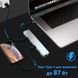 Мультифункціональний USB Type-C хаб Addap MH-04, 8 в 1: HDMI / HDTV + PD + USB C + SD + TF + RJ45 7587 фото 11