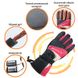 Зимові лижні рукавиці з підігрівом uWarm GA340B з акумулятором 3600mAh, до 6 годин, розмір M, рожеві 7636 фото 8