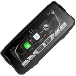 Бездротовий CarPlay & Android Auto монітор для мотоцикла 6.86" Podofo A4713, навігатор, Bluetooth, TPMS, IP67, пульт на кермо
