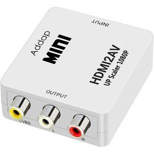 Конвертер видео с цифрового HDMI в аналоговый AV сигнал с поддержкой 1080P разрешения Addap HDMI2AV-01