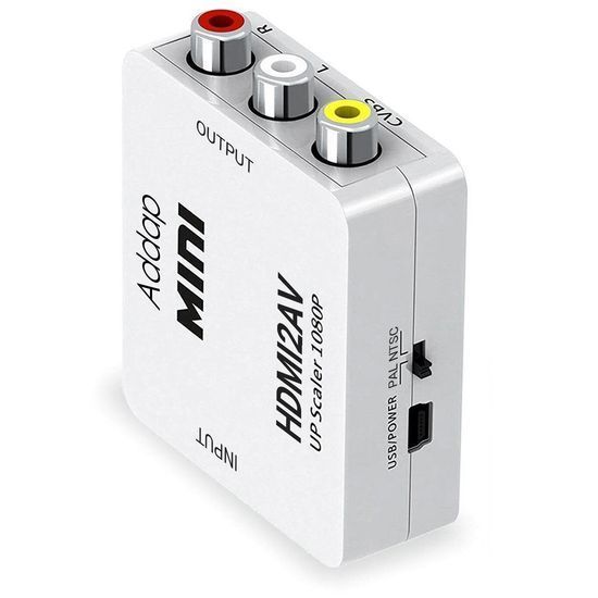 Конвертер відео з цифрового HDMI у аналоговий AV сигнал з підтримкою 1080P роздільної здатності Addap HDMI2AV-01