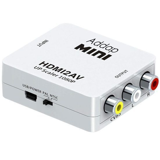 Конвертер відео з цифрового HDMI у аналоговий AV сигнал з підтримкою 1080P роздільної здатності Addap HDMI2AV-01