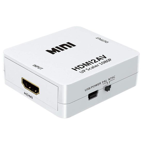 Конвертер відео з цифрового HDMI у аналоговий AV сигнал з підтримкою 1080P роздільної здатності Addap HDMI2AV-01