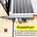 USB Type-C хаб 7в1 Addap MH-10, порт-реплікатор для Macbook на 7 портів: 2 x USB 3,0 + 2 x Type-C + HDMI + SD + MicroSD 7776 фото 10