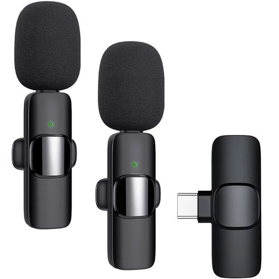 Подвійний бездротовий петличний Type-C мікрофон Savetek P27-2 для смартфона, ноутбука, планшета, 2.4 ГГц 0255 фото