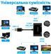 Багатофункціональний USB хаб для ноутбука Addap MH-12 для передачі відео, перехідник з USB 3.0 на 2 порти HDMI + VGA 0210 фото 3