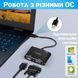 Багатофункціональний USB хаб для ноутбука Addap MH-12 для передачі відео, перехідник з USB 3.0 на 2 порти HDMI + VGA 0210 фото 5