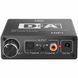 Конвертер звукового сигналу Addap DAC-02, ЦАП-перетворювач аудіо з Toslink (SPDIF) та коаксіального на RCA + mini Jack + SPDIF + коаксіал