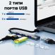 USB-хаб, концентратор / розгалужувач для ноутбука Addap UH-05, на 4 порти USB 3.0 + USB 2.0, Gray 7777 фото 10