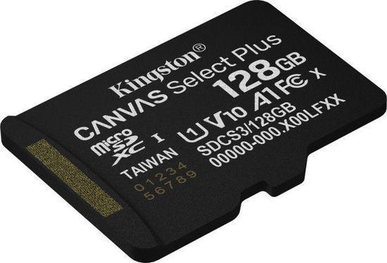 Карта памяти Kingston MicroSDXC 128GB Canvas Select Plus Gen3 150MB/s A1 + SD-адаптер 6785 фото