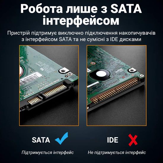 Зовнішня кишеня для SSD та 2.5" HDD жорстких дисків Addap EHDC-01b з USB 3.0 виходом 0211 фото