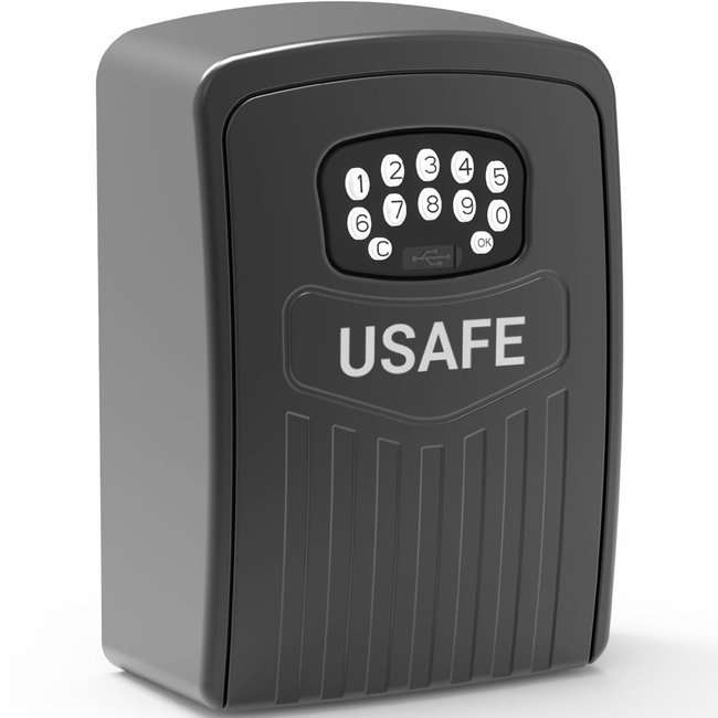 Електронний міні сейф для ключів uSafe KS-10 з кодовим замком та керуванням зі смартфона через Bluetooth, Чорний 0167 фото