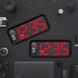 Зеркальные настольные LED часы с будильником и термометром DT 6508, чёрные с красной подсветкой 7455 фото 9