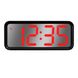 Зеркальные настольные LED часы с будильником и термометром DT 6508, чёрные с красной подсветкой 7455 фото 8