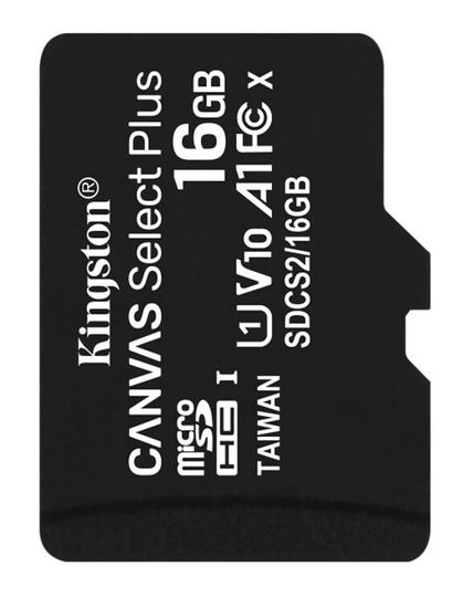 Карта пам`яті Kingston 16Gb, micro SD, Class 10, Canvas Select Plus 6786 фото