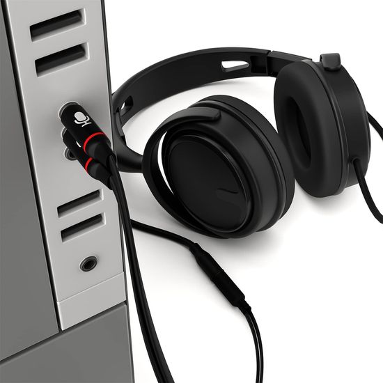 AUX Аудіо - перехідник 4pin на 3pin Addap AJA-02, з роздвоєним інтерфейсом 3.5мм для навушників та мікрофона 0085 фото