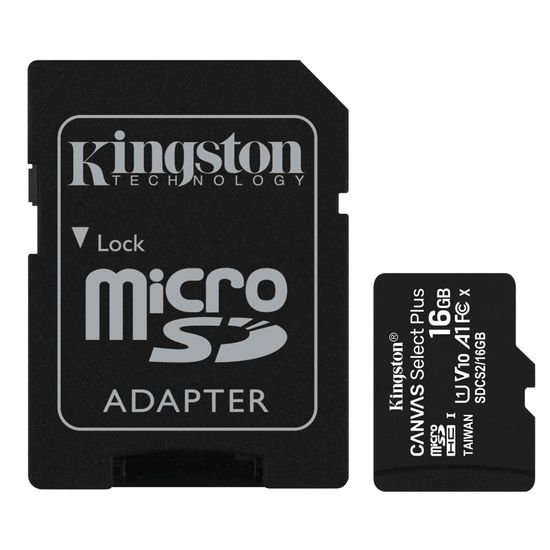 Карта памяти Kingston 16Gb, micro SD, Class 10, Canvas Select Plus 6786 фото