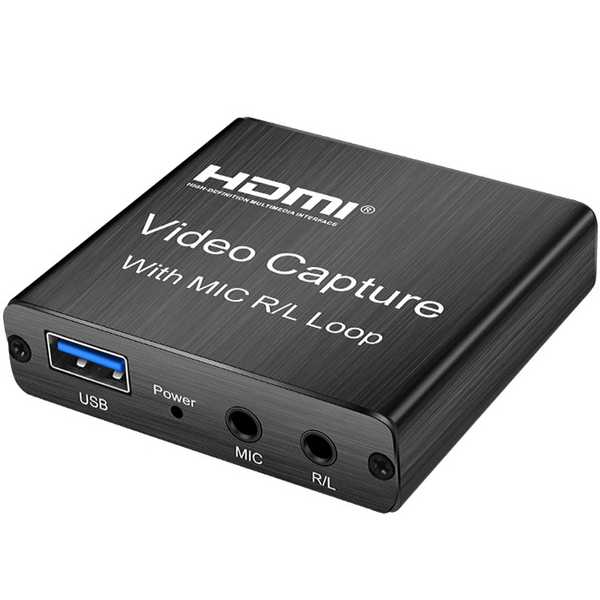 Внешняя карта видеозахвата HDMI to USB 2.0 для стримов и записи экрана VCC-01 Black