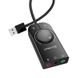 Внешняя USB звуковая карта Ugreen CM129 с регулятором громкости | Аудио-адаптер на 3 порта 3,5 мм Jack 7500 фото 2