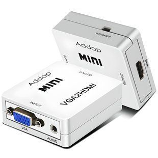 Конвертер видеосигнала с аналогового VGA на цифровой HDMI порт Addap VGA2HDMI-01, Full HD 1080P