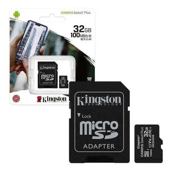 Карта пам`яті Kingston 32Gb, micro SD, Class 10, Canvas Select Plus 6787 фото