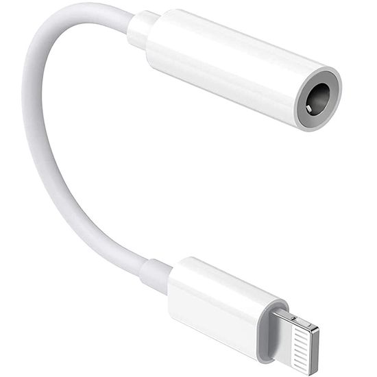 Аудіо адаптер-перехідник Apple Lightning – miniJack 3.5mm, для iPhone Hoco LS34