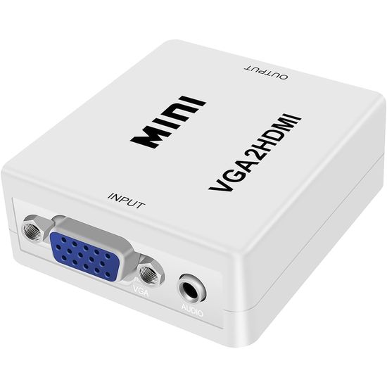 Конвертер видеосигнала с аналогового VGA на цифровой HDMI порт Addap VGA2HDMI-01, Full HD 1080P