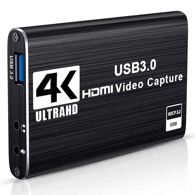 Зовнішня карта відеозахоплення для запису, стримінгу та оцифрування відео на 2 монітора Addap VCC-04 | USB 3,0, HDMI Loop out, 4K 7738 фото