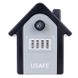 Антивандальный наружный мини сейф для ключей uSafe KS-06, в форме дома, с кодовым замком и ключом, настенный, Серый 7545 фото 11
