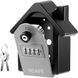 Антивандальный наружный мини сейф для ключей uSafe KS-06, в форме дома, с кодовым замком и ключом, настенный, Серый 7545 фото 10