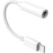 Аудио адаптер-переходник Apple Lightning – miniJack 3.5mm, для iPhone Hoco LS34