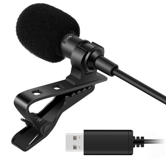 Петличный микрофон для записи звука Andoer EY-510-2 USB, петличка для ноутбука, компьютера, пк 0171 фото