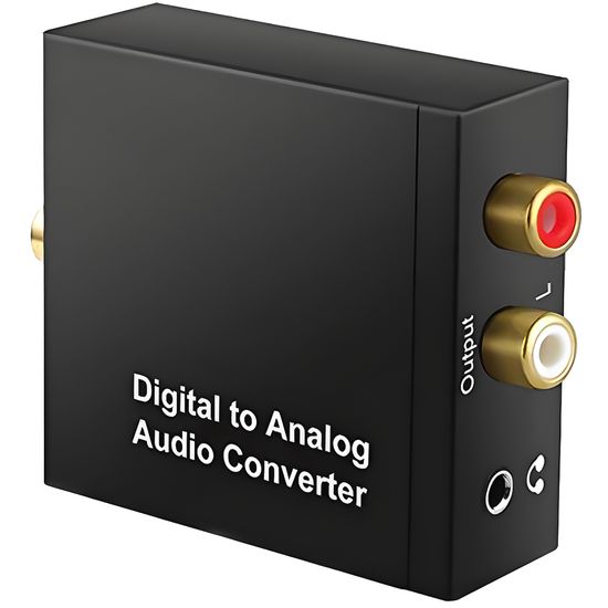 Цифро-аналоговый преобразователь аудио Addap DAC-03, ЦАП из Toslink (SPDIF) и Коаксиала на RCA + mini Jack
