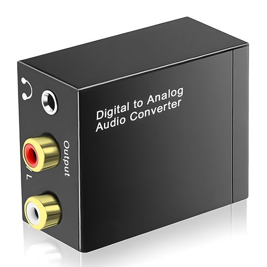 Цифро-аналоговый преобразователь аудио Addap DAC-03, ЦАП из Toslink (SPDIF) и Коаксиала на RCA + mini Jack