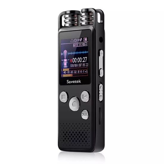 Професійний цифровий диктофон Savetek GS-R07, 8 Гб пам'яті, стерео, SD до 64 Гб 7124 фото