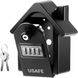 Антивандальный наружный мини сейф для ключей uSafe KS-06, в форме дома, с кодовым замком и ключом, настенный, Черный 7546 фото 10